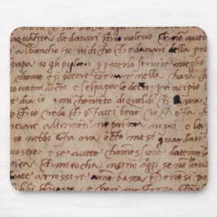 1895-9-15-503 W.34v Page of handwriting Mouse Pad