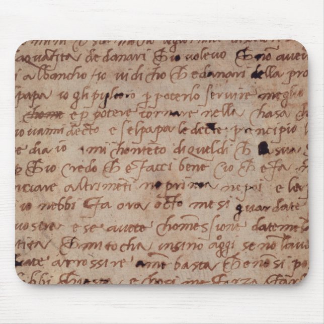 1895-9-15-503 W.34v Page of handwriting Mouse Pad (Front)