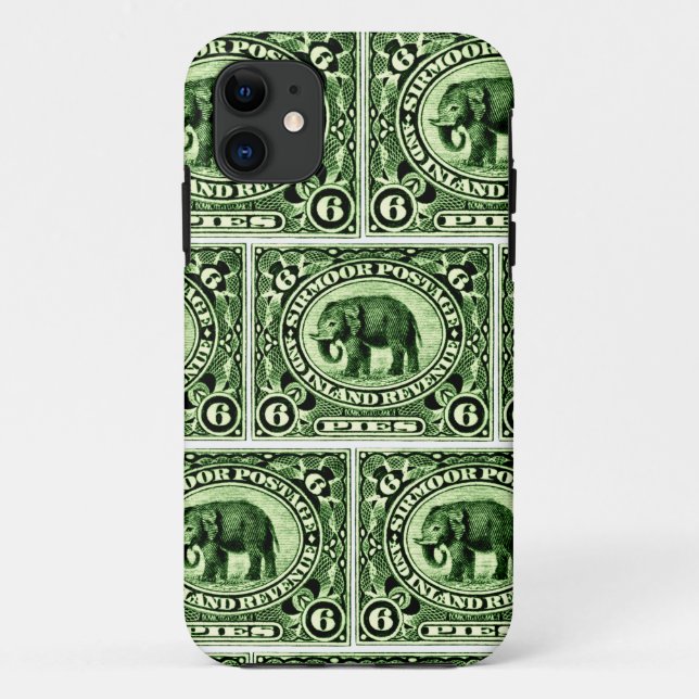 1895 Indian Princely States Elephant Case-Mate iPhone Case (Back)