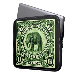 1895 Indian Princely States Elephant Laptop Sleeve