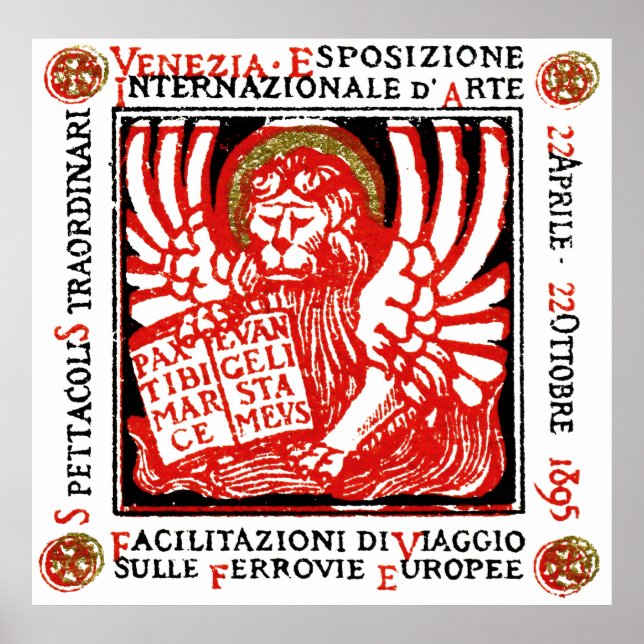 1895 Venice Art Poster (Front)