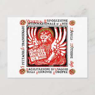 1895 Venice Art Poster Postcard