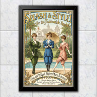 1895 Vintage Splash Style Swimwear Advertising