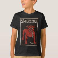 1896 Black and Red Bulldog Simplicty Vintage Ad