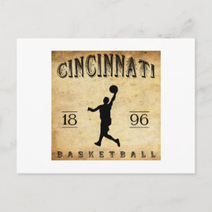 1896 Cincinnati Ohio Basketball Postcard