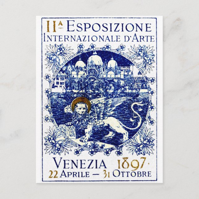 1897 Venice Art Poster Postcard (Front)