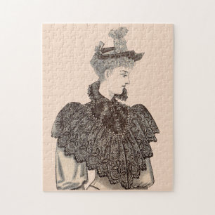1897 Victorian woman Jigsaw Puzzle