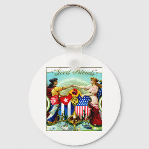 1898 Good Friends Cigars Key Ring