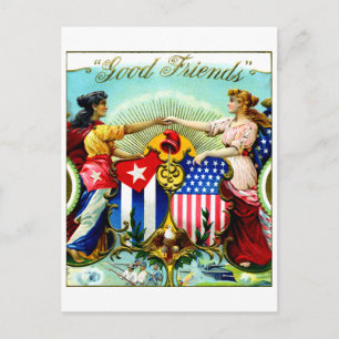 1898 Good Friends Cigars Postcard