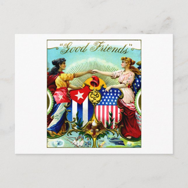 1898 Good Friends Cigars Postcard (Front)