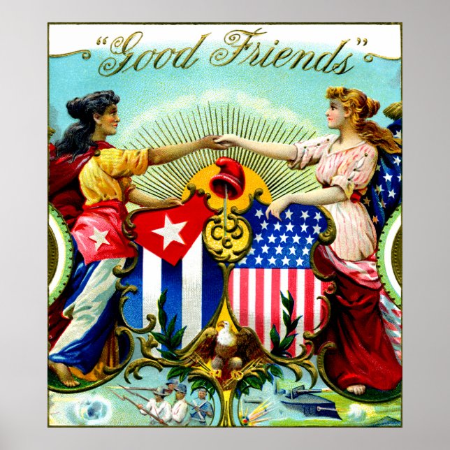 1898 Good Friends Cigars Poster (Front)