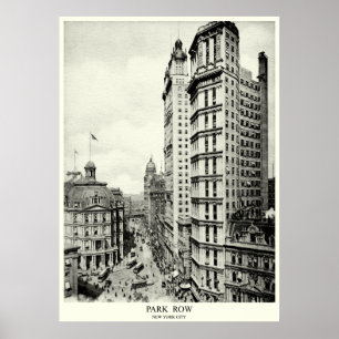1898 Park Row, New York City Poster