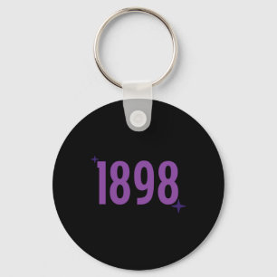 1898 - Purple With Sparkles Key Ring