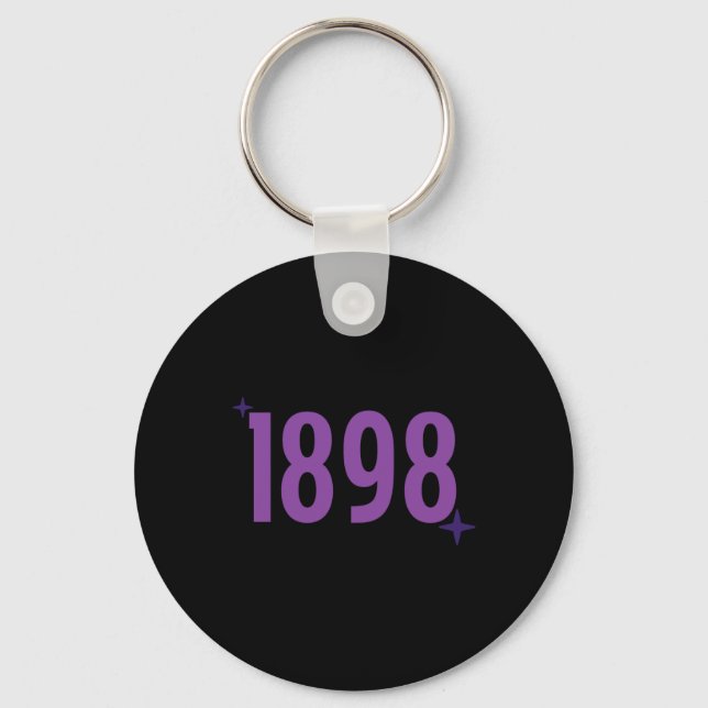 1898 - Purple With Sparkles  Key Ring (Front)