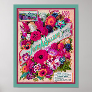 1898 Salzer Seed Company Catalogue Poster