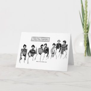 1899 Christmas Fashions from Paris Card