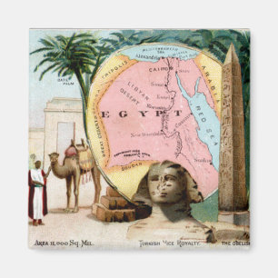 1899 Egypt Trading Card Magnet