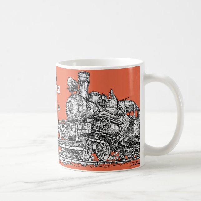 1899 Heisler Steam Engine Coffee Mug (Right)