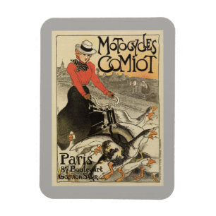 1899 vintage French motorcycle ad Magnet