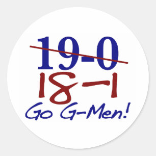 18-1 Go G-Men Classic Round Sticker