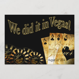 18:30 Gary & Katy Las Vegas Deluxe Wedding Invitation