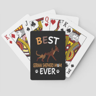 18 Best German Shepherd Mum Ever Playing Cards