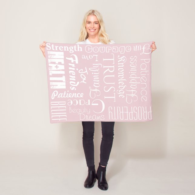 18 Extraordinary Life Wishes Blanket, fleece Blanket (In Situ)