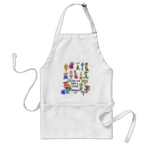 18 Funny Cartoon Aliens Express Thanks Standard Apron