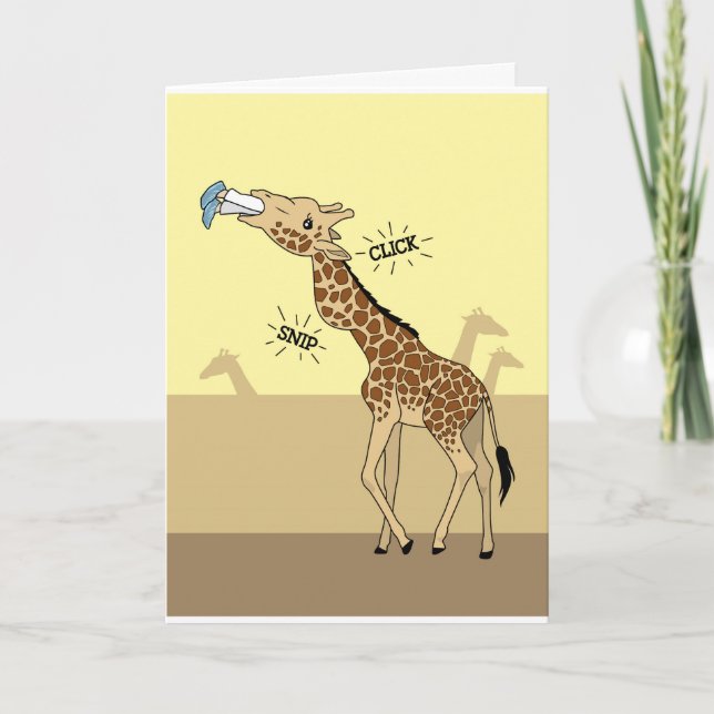 #18 Giraffe Get Well Card (Front)