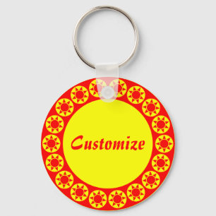 18 Hours in a Day Template v2 Key Ring