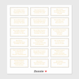 18 Individual Recipient Name Address Gold White