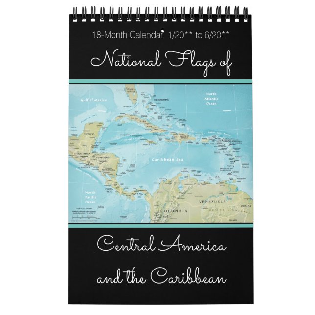 18-Mo Flags of Central America and the Caribbean Calendar (Cover)