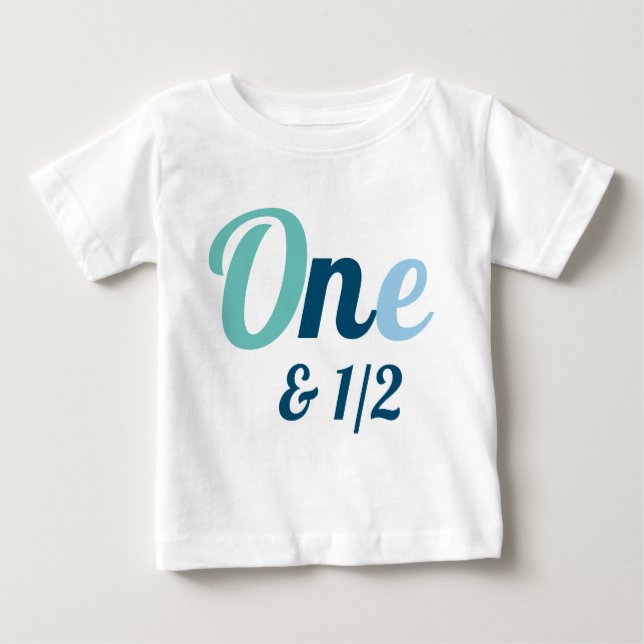 18 Month One and a Half Birthday Baby T-Shirt (Front)