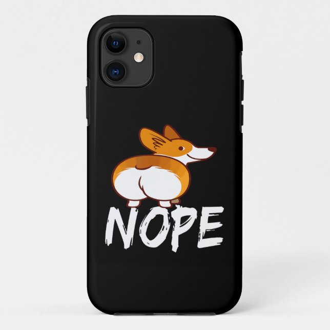 18 Nope Corgi Case-Mate iPhone Case (Back)