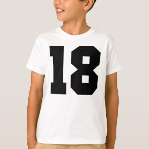18 - Number 18 T-Shirt