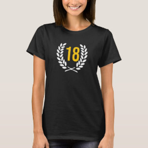 18 Number Birthday 18 Years Anniversary 18 Jubilee T-Shirt