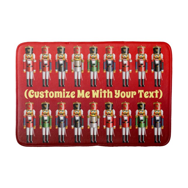 18 Nutty Nutcracker Soldiers Bath Mat (Front)