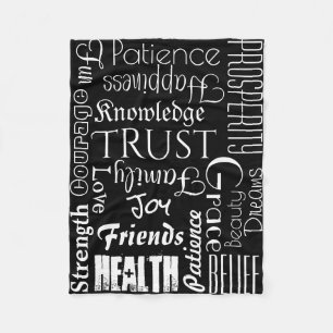 18 Personalised Names or Words Best Wishes fleece