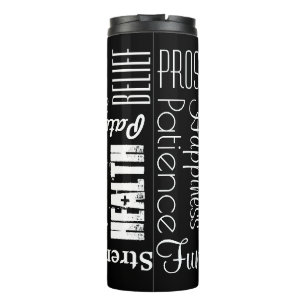 18 Personalised Names or Words Best Wishes Thermal Tumbler
