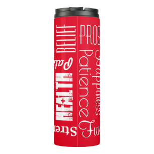 18 Personalised Names or Words Best Wishes Thermal Tumbler