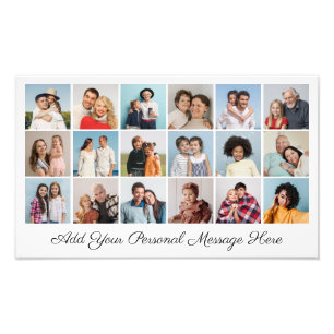 18 Photo Collage Add A Greeting Photo Enlargement
