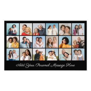 18 Photo Collage Add A Greeting Photo Enlargement