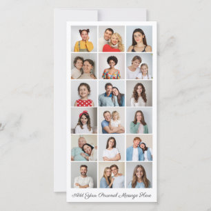 18 Photo Collage Add Your Own Greeting Card