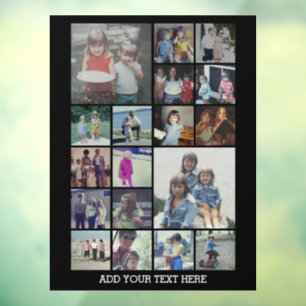 18 Photo Collage and Text - Can Edit Black