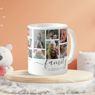 18 Photo Collage Cute Family Love Memory Coffee Mug