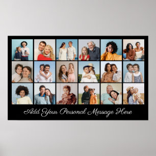 18 Photo Colour Add Your Greeting Editable Colour Poster