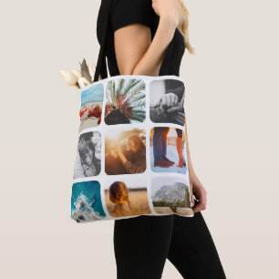 18 Photo Double Sided White Carry Bag