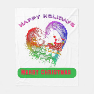 18.santa claus merry Christmas Xmas trending gifts Fleece Blanket