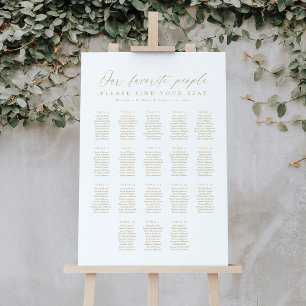 18 Tables Our Favourite People Seating Chart