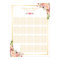 18+ Tables Wedding Seating Chart Floral Gold Frame